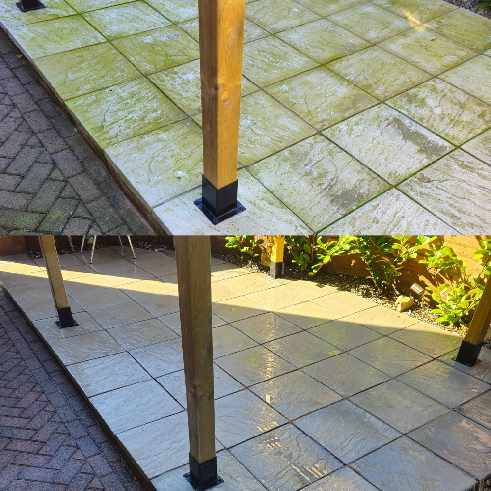 Stone patio restoration